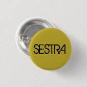 Badge Rond 2,50 Cm Sestra de noir d'orphelin d'exposition de TV, bloc (Devant & derrière)