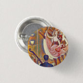 Badge Rond 2,50 Cm Seurat Le Chahut Button (Devant & derrière)