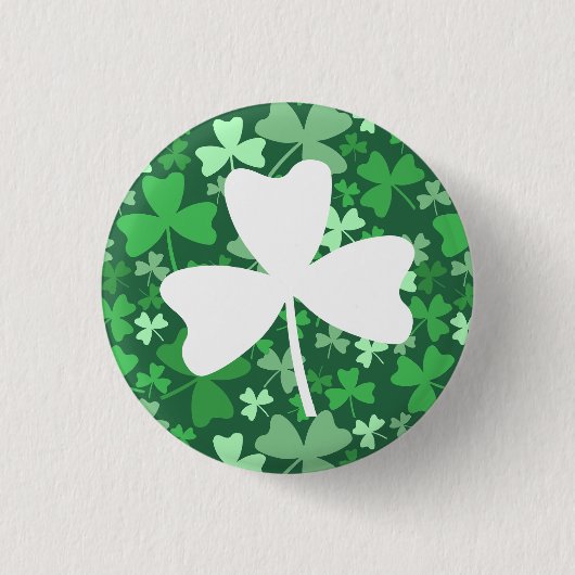 Badge Rond 2,50 Cm Shamrock (Devant)