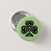 Badge Rond 2,50 Cm Shamrock celte (Devant & derrière)