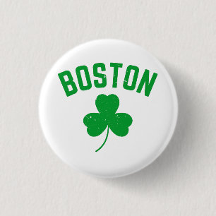 Badge Rond 2,50 Cm Shamrock de Boston Green Lucky