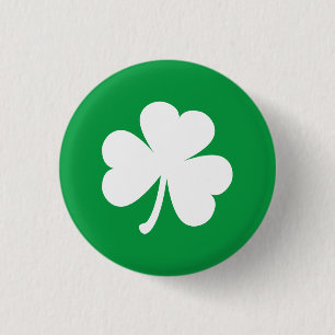 Badge Rond 2,50 Cm Shamrock irlandais personnalisable
