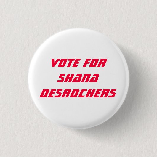 Badge Rond 2,50 Cm Shana DesRochers (Devant)