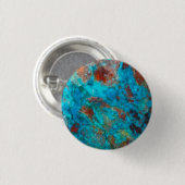 Badge Rond 2,50 Cm Shattuckite bleue (Devant & derrière)