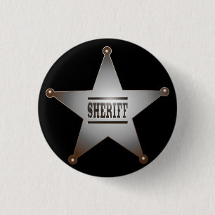 Badge Rond 2,50 Cm Shérif
