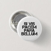 Badge Rond 2,50 Cm Si Vis Pacem Para Bellum (Devant & derrière)