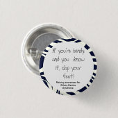 Badge Rond 2,50 Cm Si vous êtes sinueux et vous le savez… (conscience (Devant & derrière)