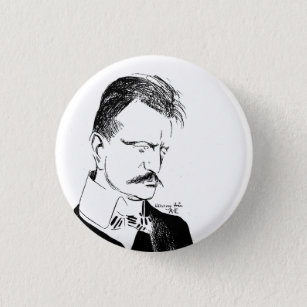 Badge Rond 2,50 Cm Sibelius : croquis d'Albert Engström (1904)