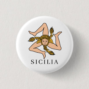 Badge Rond 2,50 Cm Sicilia