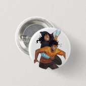 Badge Rond 2,50 Cm Sidney et bouton de noogie de jo (Devant & derrière)