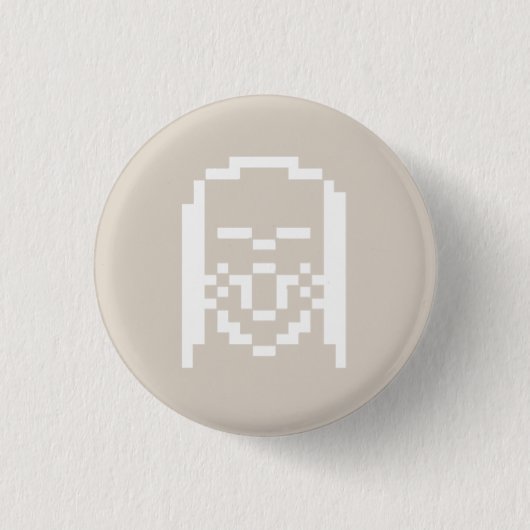 Badge Rond 2,50 Cm Sigmund, logo avant de 8 bits (Devant)