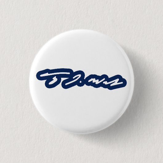 Badge Rond 2,50 Cm Signature Tim Walz (Devant)