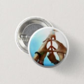 Badge Rond 2,50 Cm signe de paix (Devant & derrière)