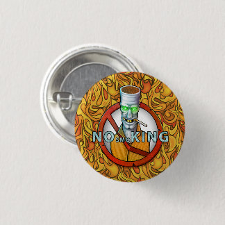 Badge Rond 2,50 Cm signe non fumeur - drôle de caractère cigarette
