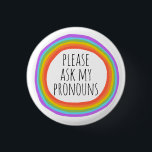 Badge Rond 2,50 Cm S'Il Vous Plaît Demander À Mes Pronounours Cercle<br><div class="desc">Décorez votre tenue avec ce bouton d'art cool. Ça fait un grand cadeau ! Vous pouvez le customiser et ajouter du texte. Consultez ma boutique pour plus de couleurs et de motifs ! Faites-moi savoir si vous aimeriez quelque chose de personnalisé aussi.</div>