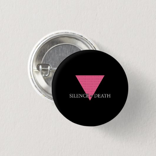 Badge Rond 2,50 Cm Silence = Mort (Devant & derrière)