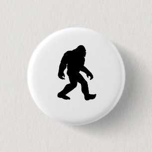 Badge Rond 2,50 Cm Silhouette de Bigfoot