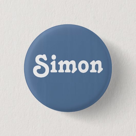 Badge Rond 2,50 Cm Simon bouton (Devant)