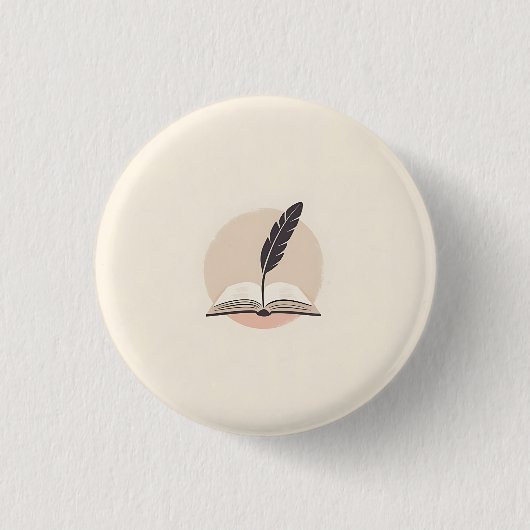 Badge Rond 2,50 Cm Simple Everyday button – Reusable & Stylish (Devant)