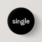Badge Rond 2,50 Cm Simple Noir et Blanc Simple (Devant)
