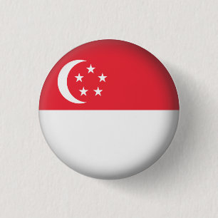 Badge Rond 2,50 Cm Singapour rond