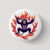 Badge Rond 2,50 Cm Singe d'Inferno (Devant)