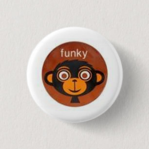 Badge Rond 2,50 Cm Singe génial