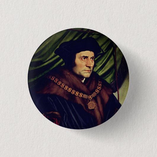 Badge Rond 2,50 Cm Sir Thomas More - par Hans Holbein, le Jeune (Devant)