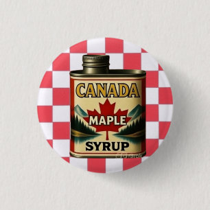 BADGE ROND 2,50 CM SIROP D'ÉRABLE DU CANADA