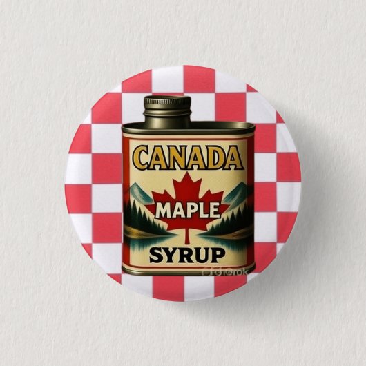 BADGE ROND 2,50 CM SIROP D'ÉRABLE DU CANADA (Devant)