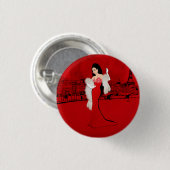 Badge Rond 2,50 Cm Sizzling à Paris (Devant & derrière)