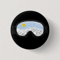 Ski Goggles Mountain View Illustration