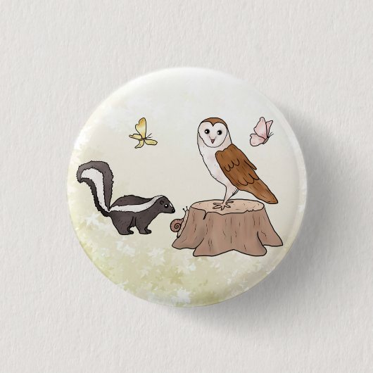 Badge Rond 2,50 Cm Skunk (Devant)