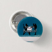 Badge Rond 2,50 Cm Slogan de baseball TOP (Devant & derrière)