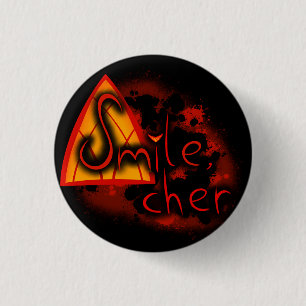 Badge Rond 2,50 Cm Smile, Cher :)