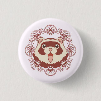 Badge Rond 2,50 Cm Smily Ferret