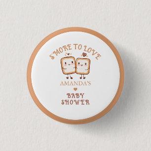 Badge Rond 2,50 Cm S'more à aimer Baby Shower au feu de camp
