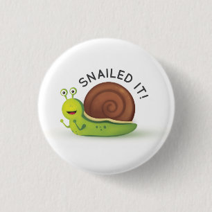 Badge Rond 2,50 Cm Snailed il bouton