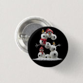 Badge Rond 2,50 Cm Snowman-minion en forme de S (Devant & derrière)