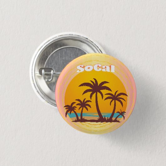 Badge Rond 2,50 Cm SoCal (Devant & derrière)