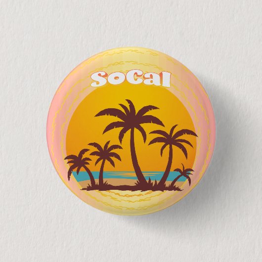 Badge Rond 2,50 Cm SoCal (Devant)