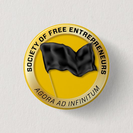 Badge Rond 2,50 Cm Société de bouton libre d'entrepreneurs (Devant)