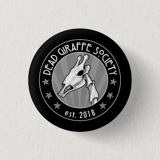 Badge Rond 2,50 Cm Société morte de girafe (Devant)