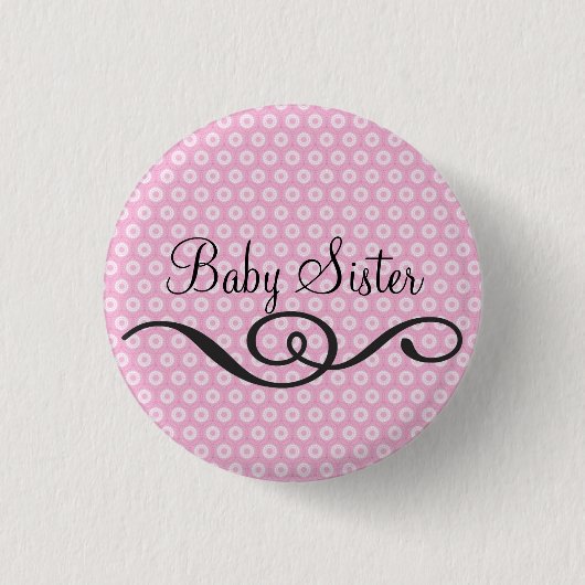 Badge Rond 2,50 Cm Soeur de bébé (Devant)
