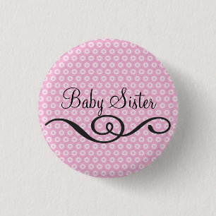 Badge Rond 2,50 Cm Soeur de bébé