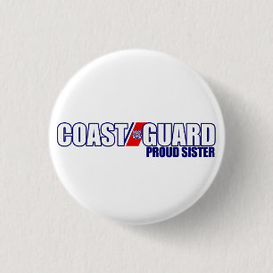 Badge Rond 2,50 Cm Soeur fière de la garde côtière
