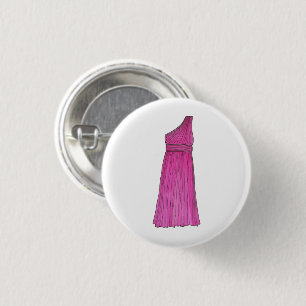 Badge Rond 2,50 Cm Soirée de mariage de l'intendant de mariée rose