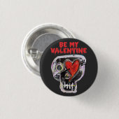 BADGE ROND 2,50 CM SOIS MA VALENTINE (Devant & derrière)