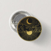 Badge Rond 2,50 Cm Soleil et Lune (Devant & derrière)