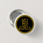 Badge Rond 2,50 Cm Soli Deo Gloria (Devant & derrière)